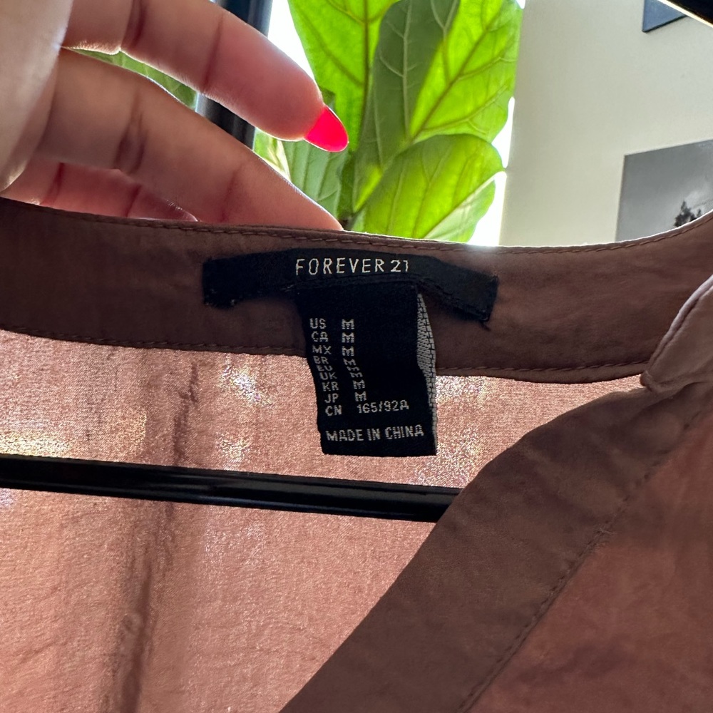 Brown / gold blouse